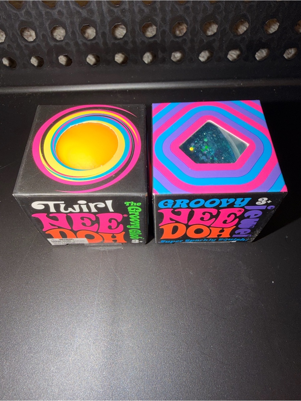 Groovy Glob Twirl & Groovy Jewel Needoh 2-Pack - Yellow and Blue